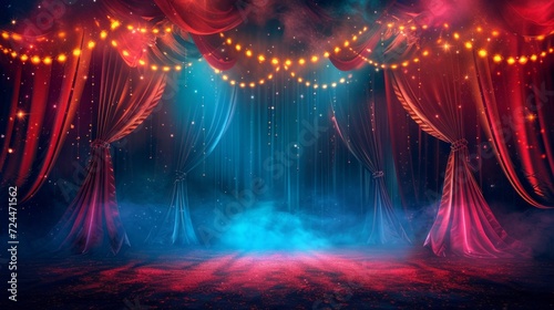 Beautiful background for circus advertising