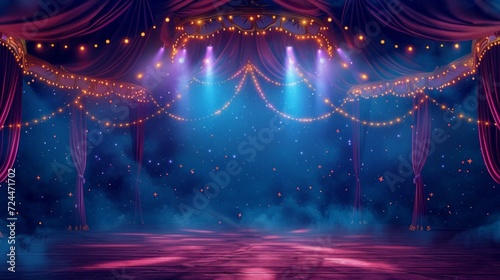 Beautiful background for circus advertising