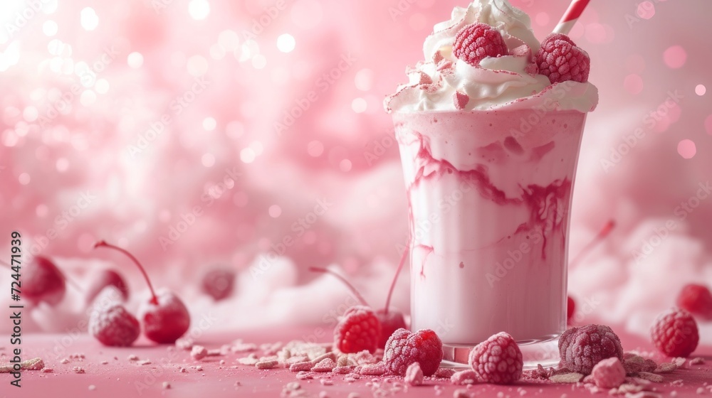Beautiful background for milkshake advertising Beautiful background for milkshake advertising