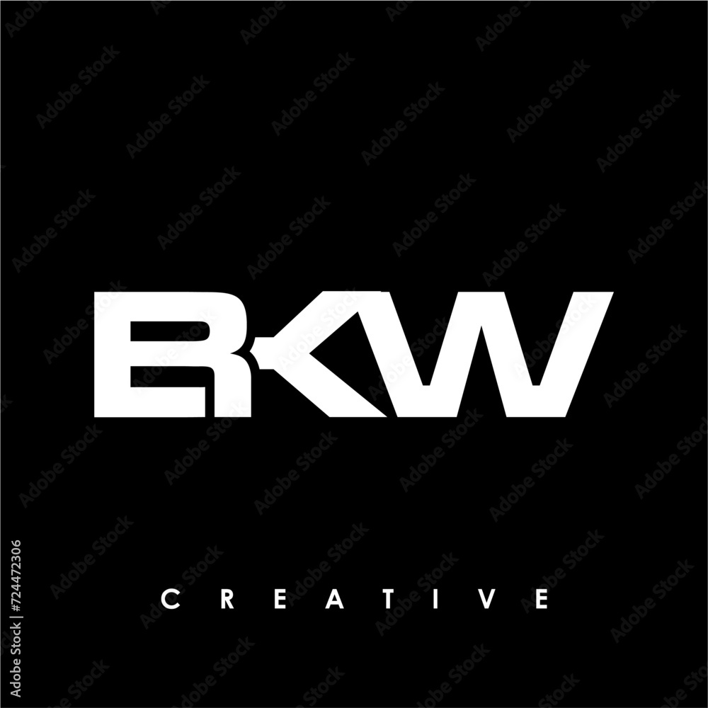 BKW Letter Initial Logo Design Template Vector Illustration