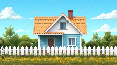Beautiful background for real estate advertising