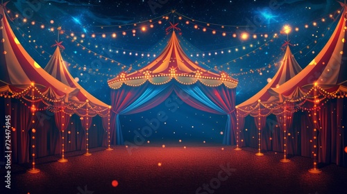 Beautiful background for circus advertising