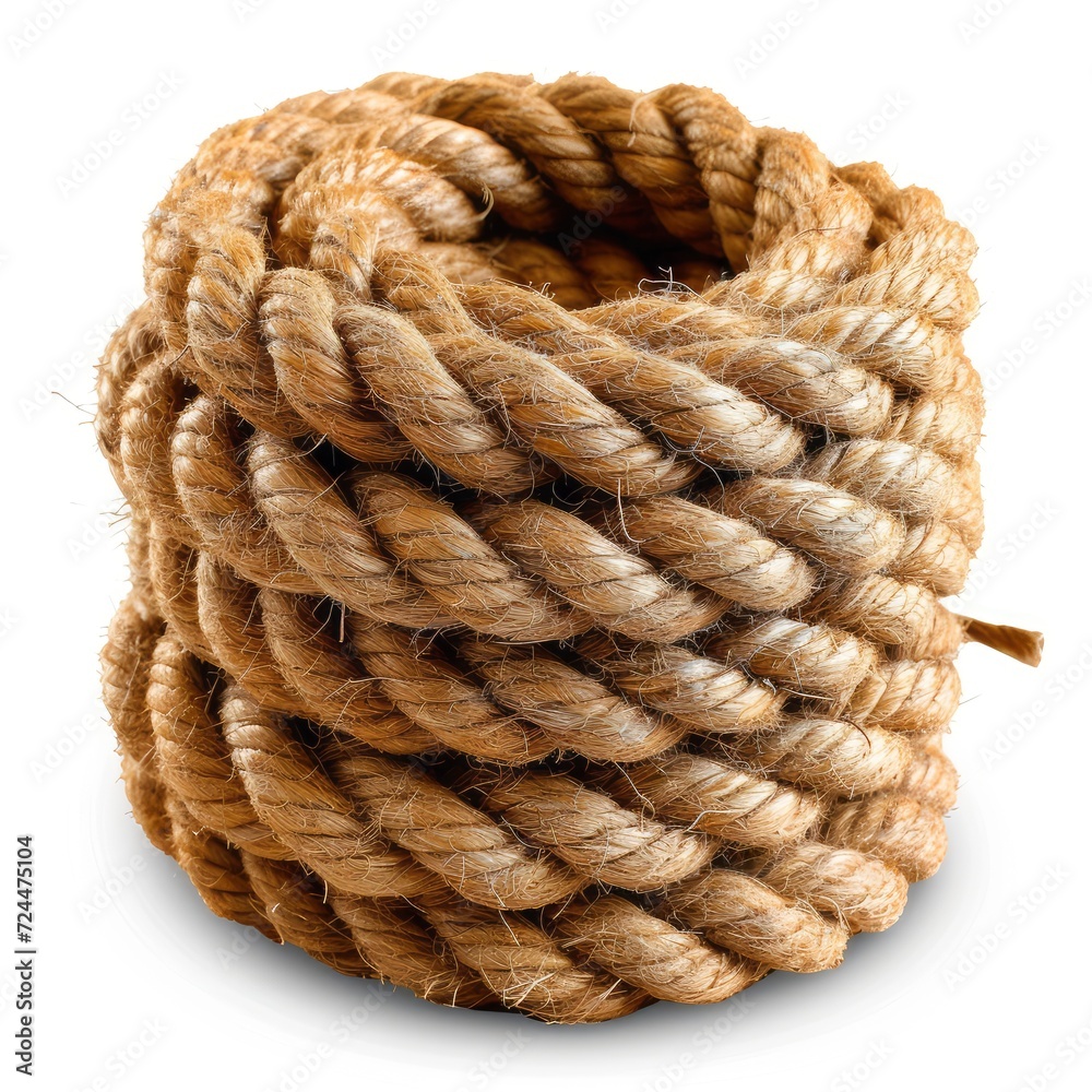 Rope Cone Isolated On White Background, Illustrations Images