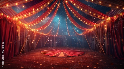 Beautiful background for circus advertising