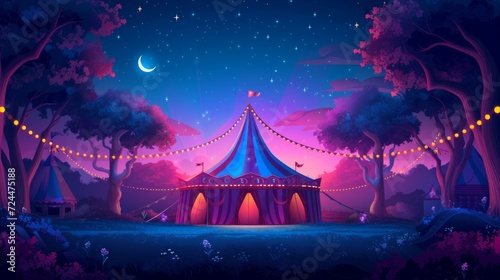 Beautiful background for circus advertising