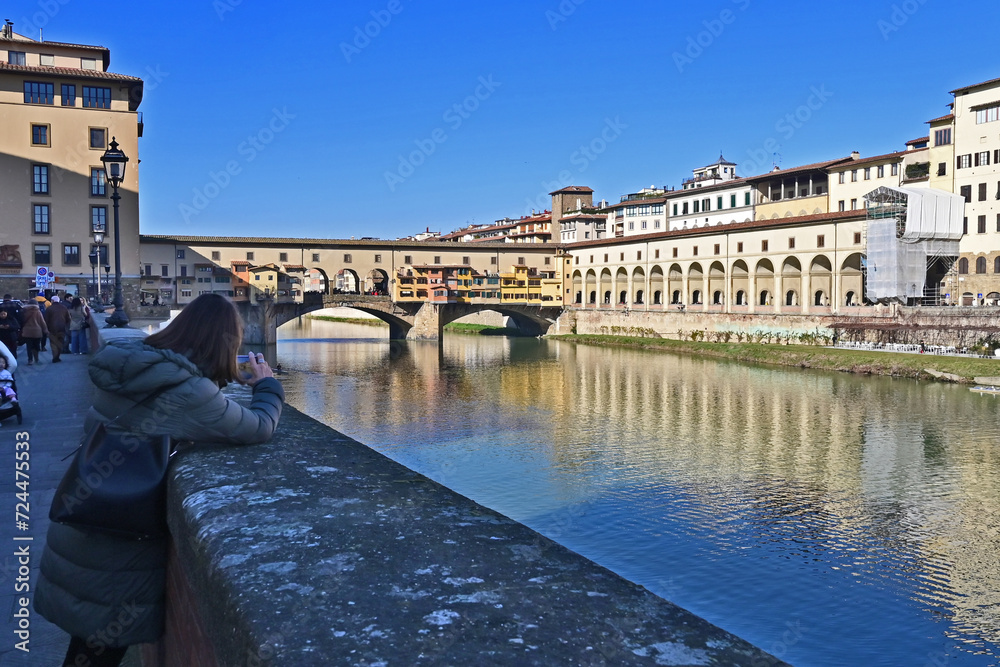 Firenze, l'Arno al Ponte Vecchio - Toscana