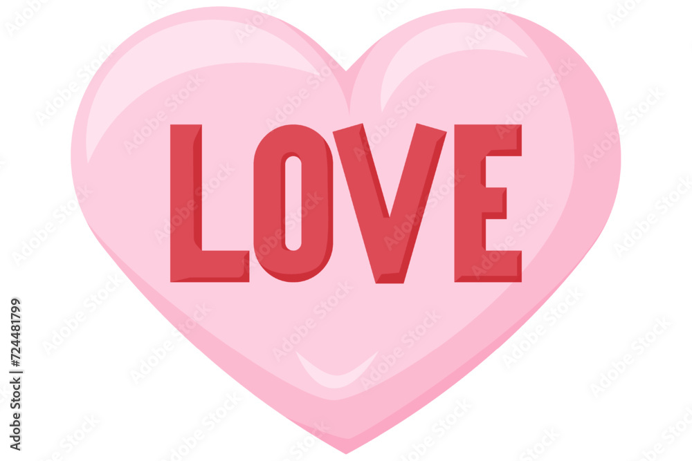 Love Cute Valentine Day Sticker
