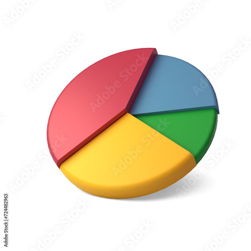 Free Download 3d pie chart icon. Trend Pie chart icon 3d illustration from results and business plans collection 3d creative trend analysis icon, round diagram with division - GFXLoad