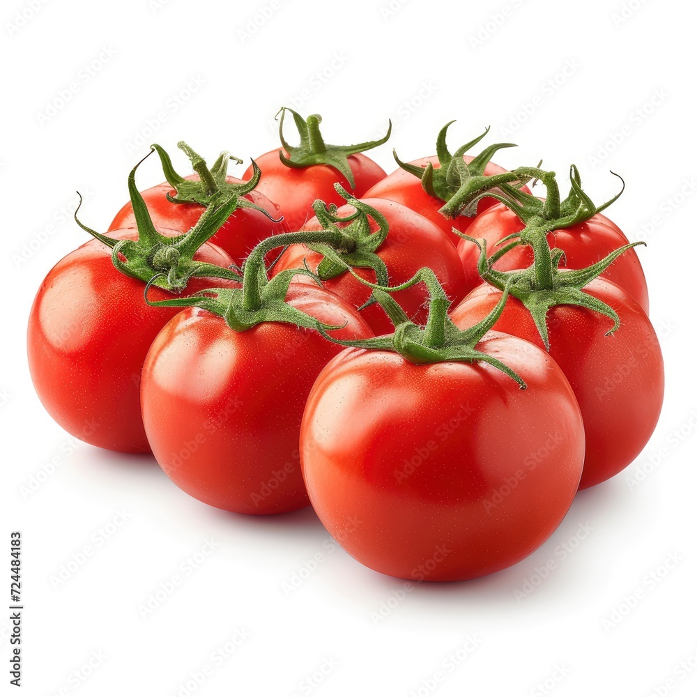 Plum Tomatoes On White Background, Illustrations Images Plum Tomatoes On White Background, Illustrations Images