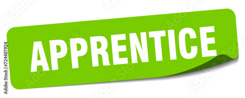 apprentice sticker. apprentice label