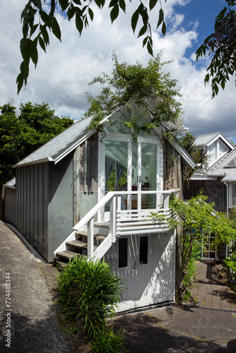 Tiny house at Webber street Auckland New Zealand photo