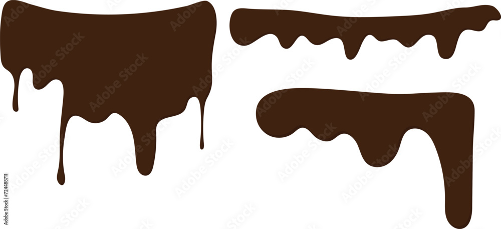 melted chocolate dripping vector melted chocolate dripping vector