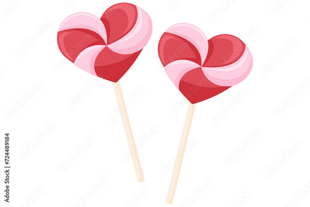 Love Lollipop Cute Valentine Day Sticker