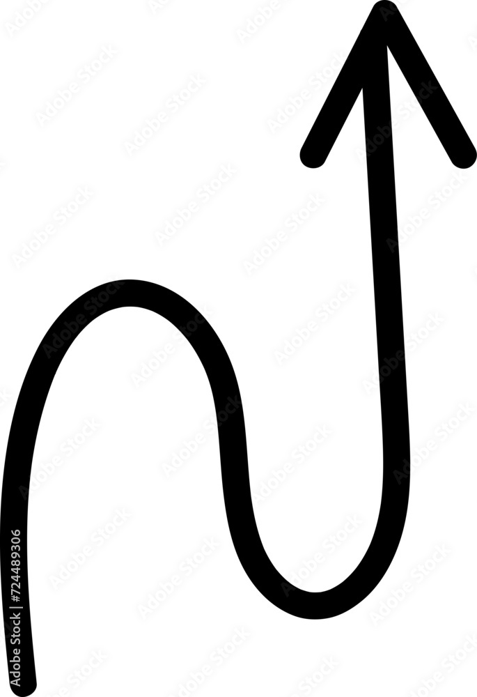 Arrow doodle vector