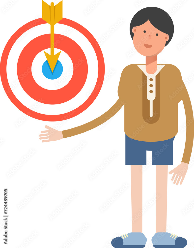 Boy Student Character Holding Dart
Boy Student Character Holding Dart