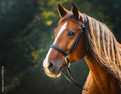 close-up photo of a stocky  long-haired horse