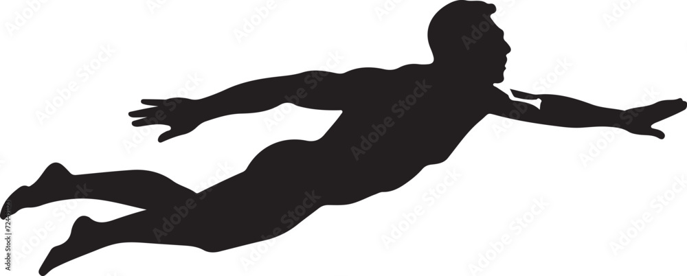 Swimming silhouette vector illustration
Swimming silhouette vector illustration