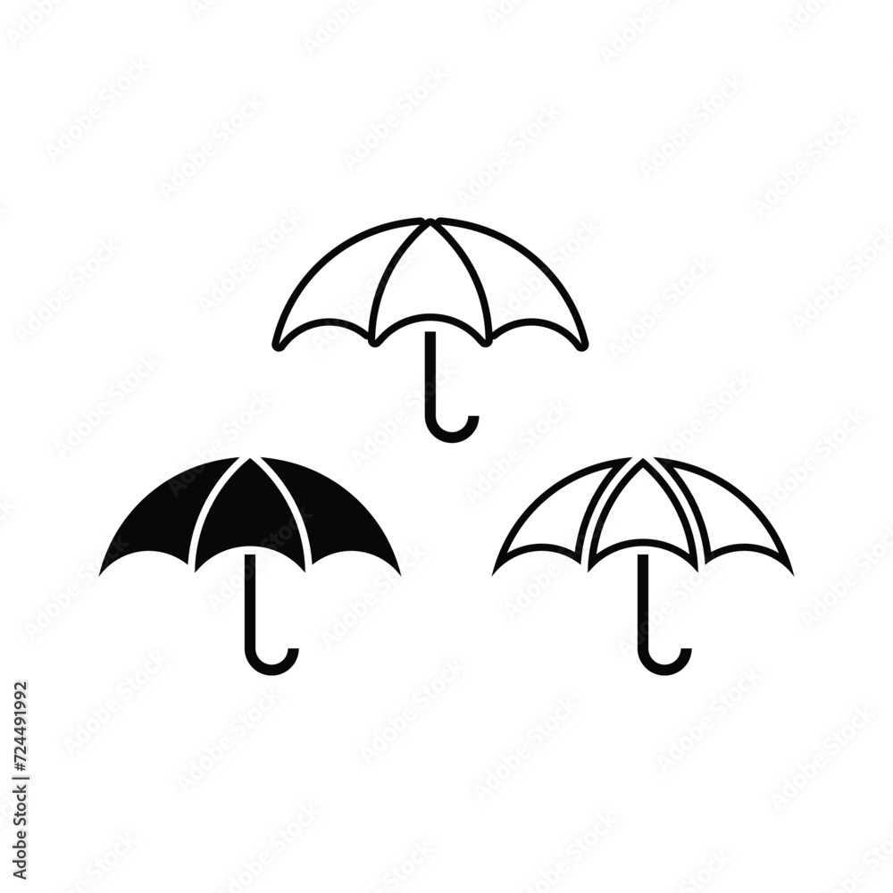 Simple and clean umbrella icon vector Simple and clean umbrella icon vector