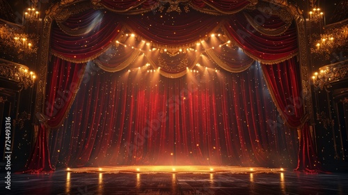 Beautiful background for theatre advertising