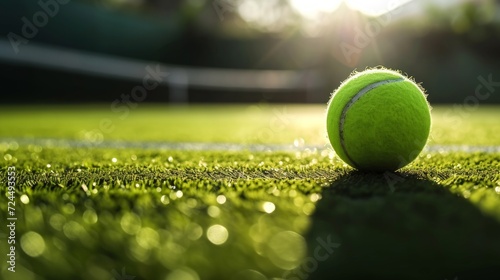 Beautiful background for tennis sport club advertising