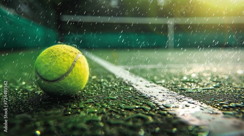 Beautiful background for tennis sport club advertising
