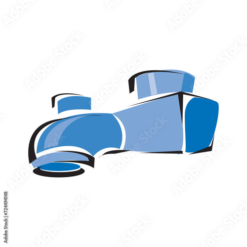 Illustration of faucet on a white background.