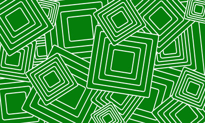Fotobehang Groen Abstract green background with squares.  © paulmalaianu