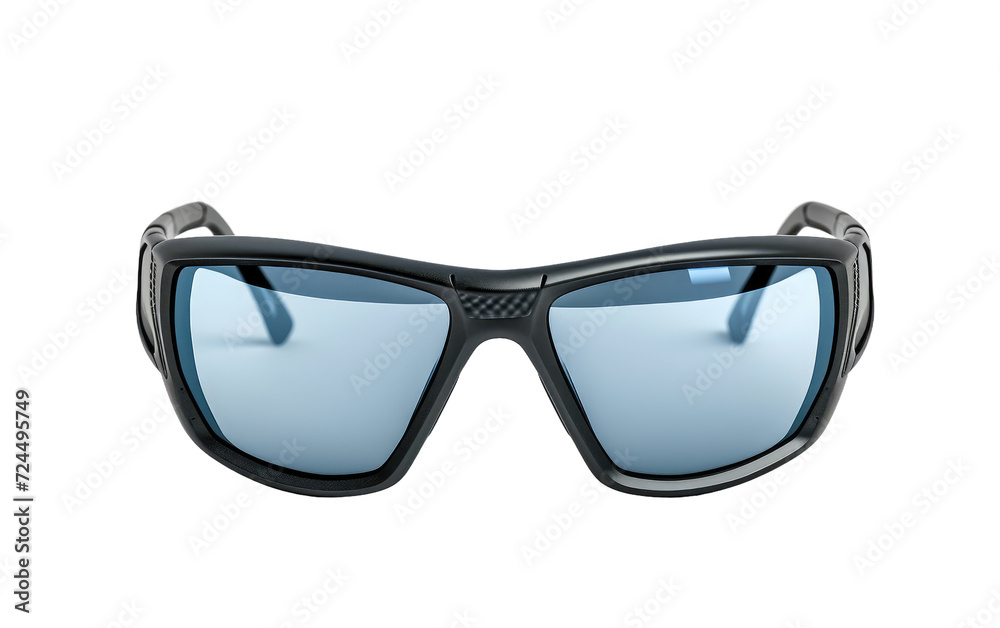 Sports Sunglasses Redefined with Black Frames Isolated on Transparent Background.