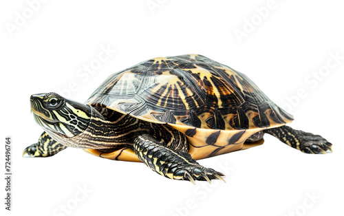 A Journey into the Tranquil World of Turtles Isolated on Transparent Background.