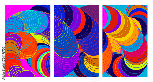 Vector Colorful liquid and fluid background for summer collection 2024