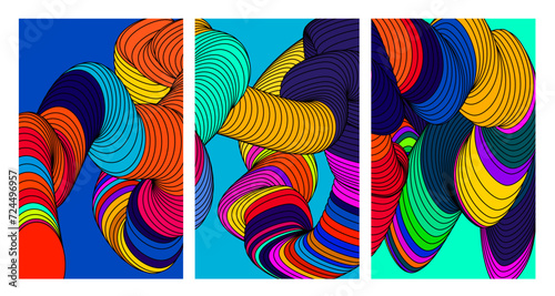 Vector Colorful liquid and fluid background for summer collection 2024