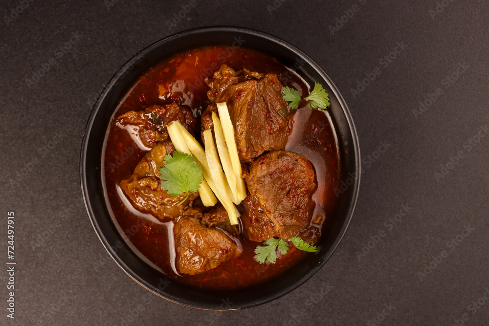 Nihari or Beef Shank Stew is Indian Beef Stew with Large Chunks of Beef Shanks in a Gravy Sauce. Nihari or Beef Shank Stew is Indian Beef Stew with Large Chunks of Beef Shanks in a Gravy Sauce.