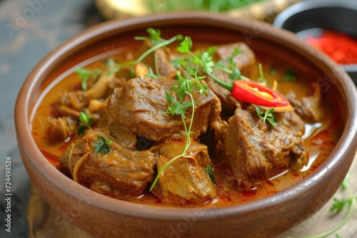 Discover the Richness: Aromatic Goat Curry Delight (Gulai kambing) photo