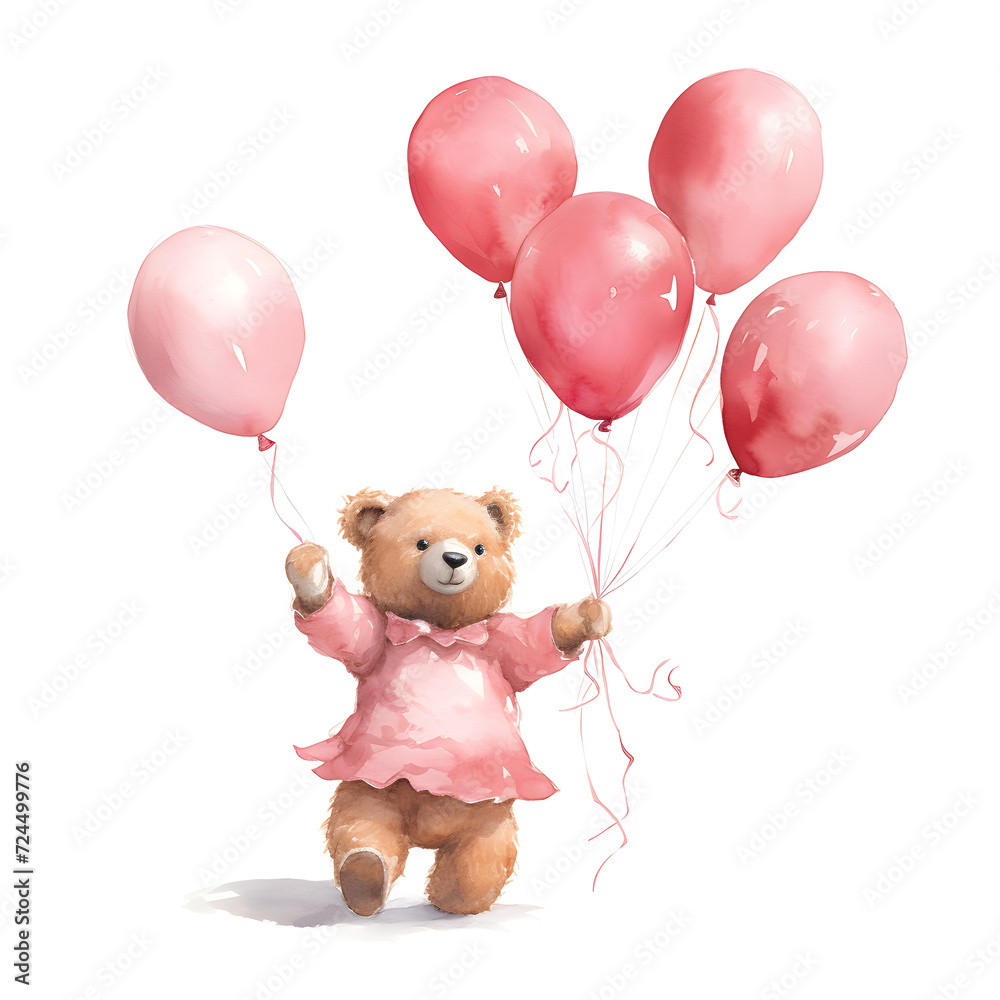 Bear with balloons Bear with balloons