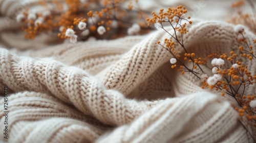 Beautiful background for wool sweaters advertising