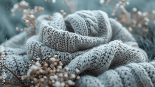 Beautiful background for wool sweaters advertising