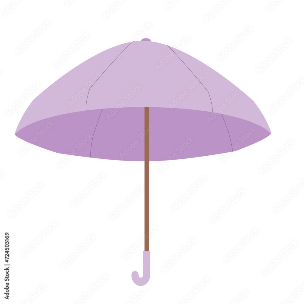 Umbrella isolated. Protect parasol for rainy weather. Autumn season tool on white background. Vector flat illustration Umbrella isolated. Protect parasol for rainy weather. Autumn season tool on white background. Vector flat illustration
