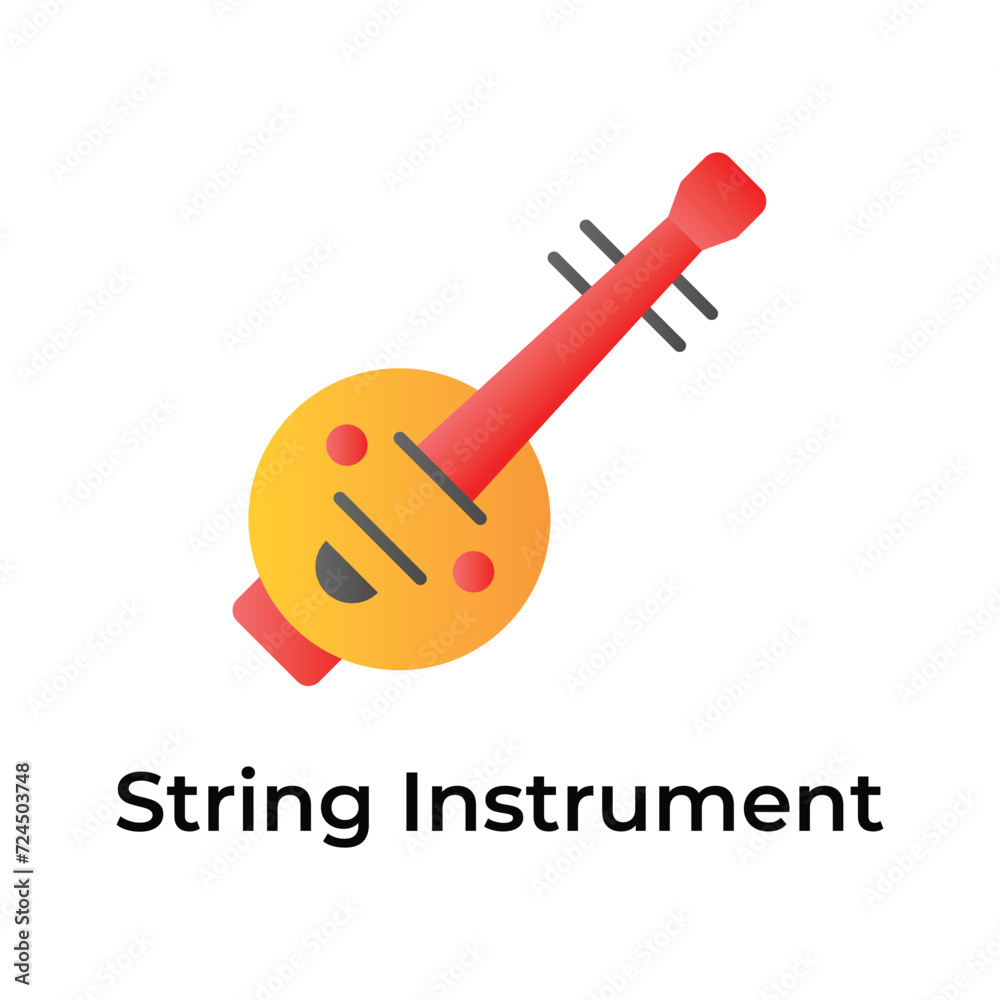 Have a look at this creatively crafted icon of chinese guitar, veena vector design Have a look at this creatively crafted icon of chinese guitar, veena vector design