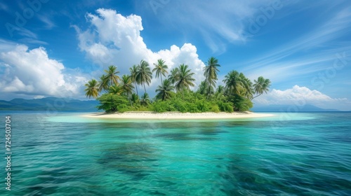 Beautiful photo of a tropical island for background