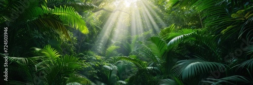 Beautiful photo of a tropical forest for a background