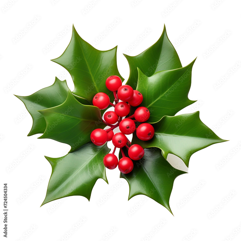Holly flower isolated on transparent background Holly flower isolated on transparent background