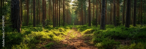 Beautiful photo of a summer forest for background