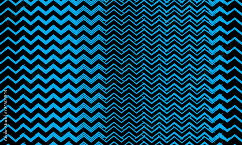 Zigzag  chevron blue pattern background for decorative design isolated on white. Seamless geometric vector shape for : wallpaper, backdrop, fashion, print, textile ornament, ect. Zig-zag element.