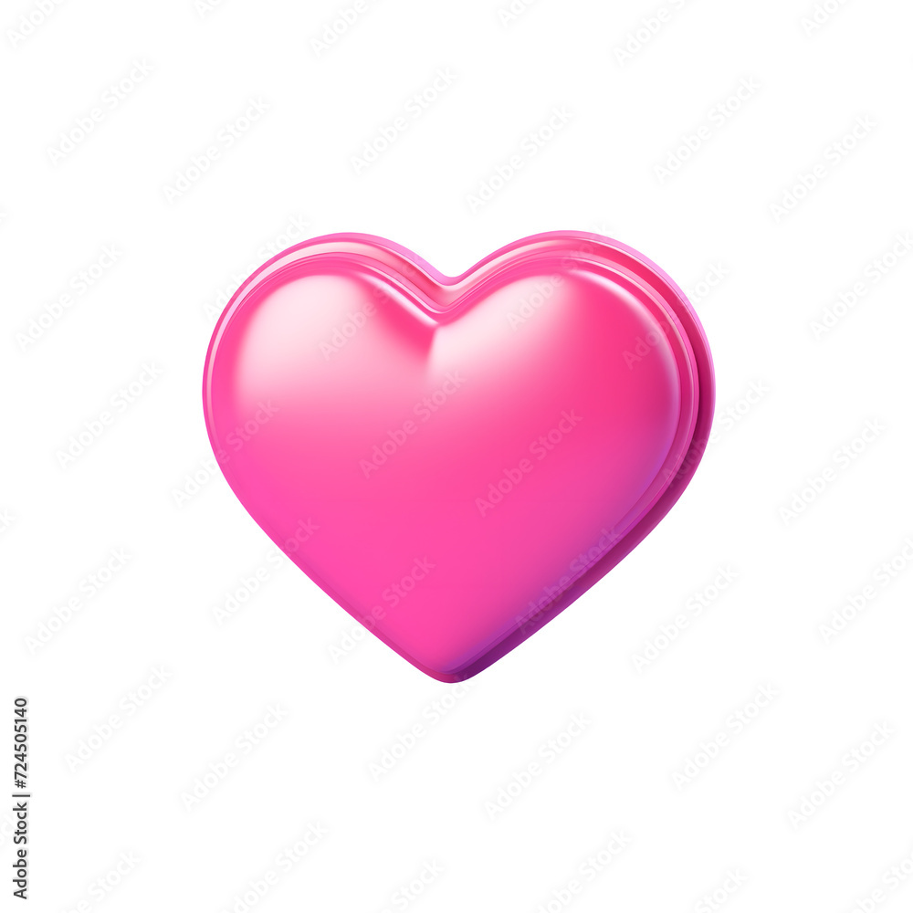 3D heart shape rendering  love concept valentine day