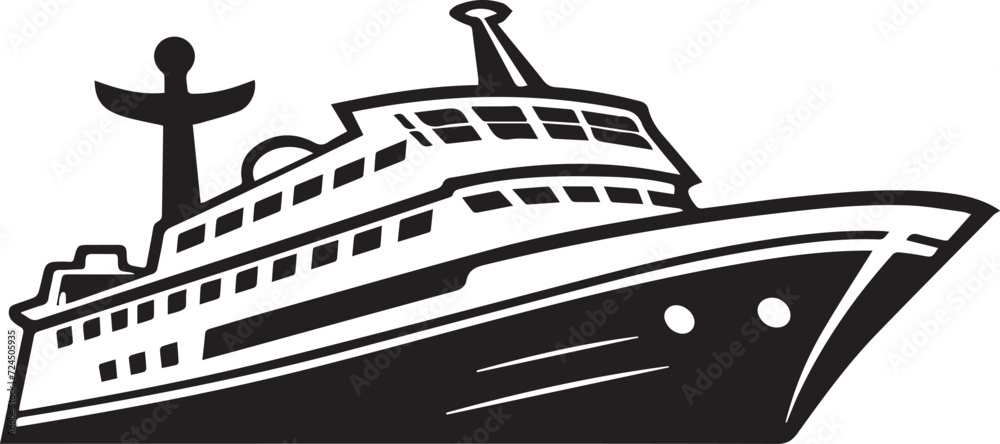 illustration of a cruise ship illustration of a cruise ship