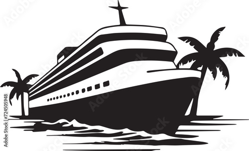 cruise ship on the sea
