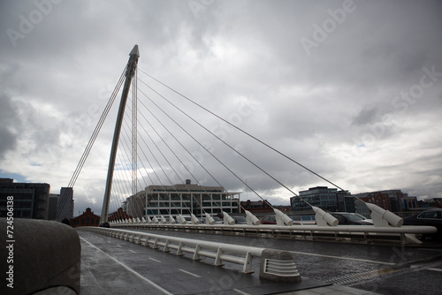 Samuel Beckett Bridge in Dublin Ireland