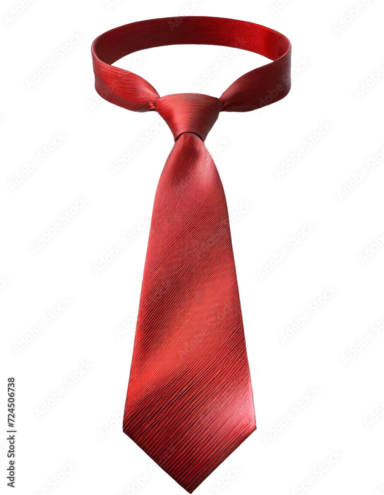 Red necktie isolated on transparent background. Red necktie isolated on transparent background.