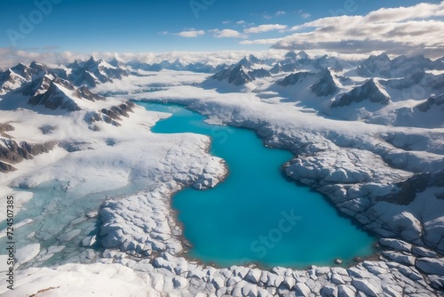 Glacial Lakes Aerial View

Aerial drone shots of serene glacial lakes surrounded by snow-capped mountains