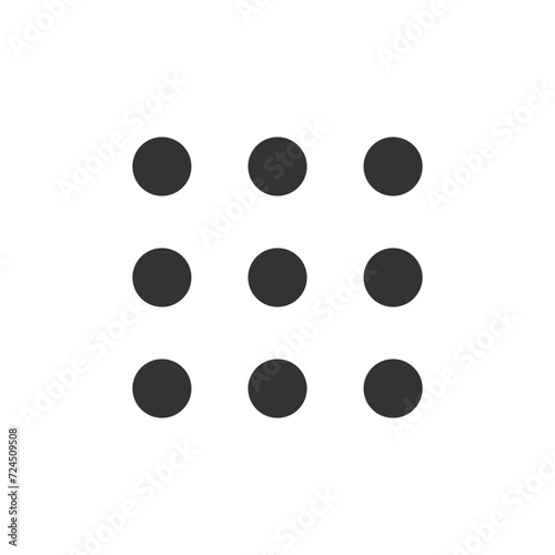 more icon dots web icon set .vector illustration